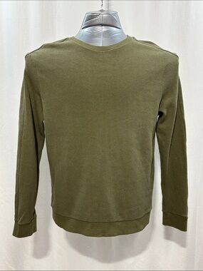 Topshop Green Texture Crewneck Pullover Sweater 300 work party date night trendy